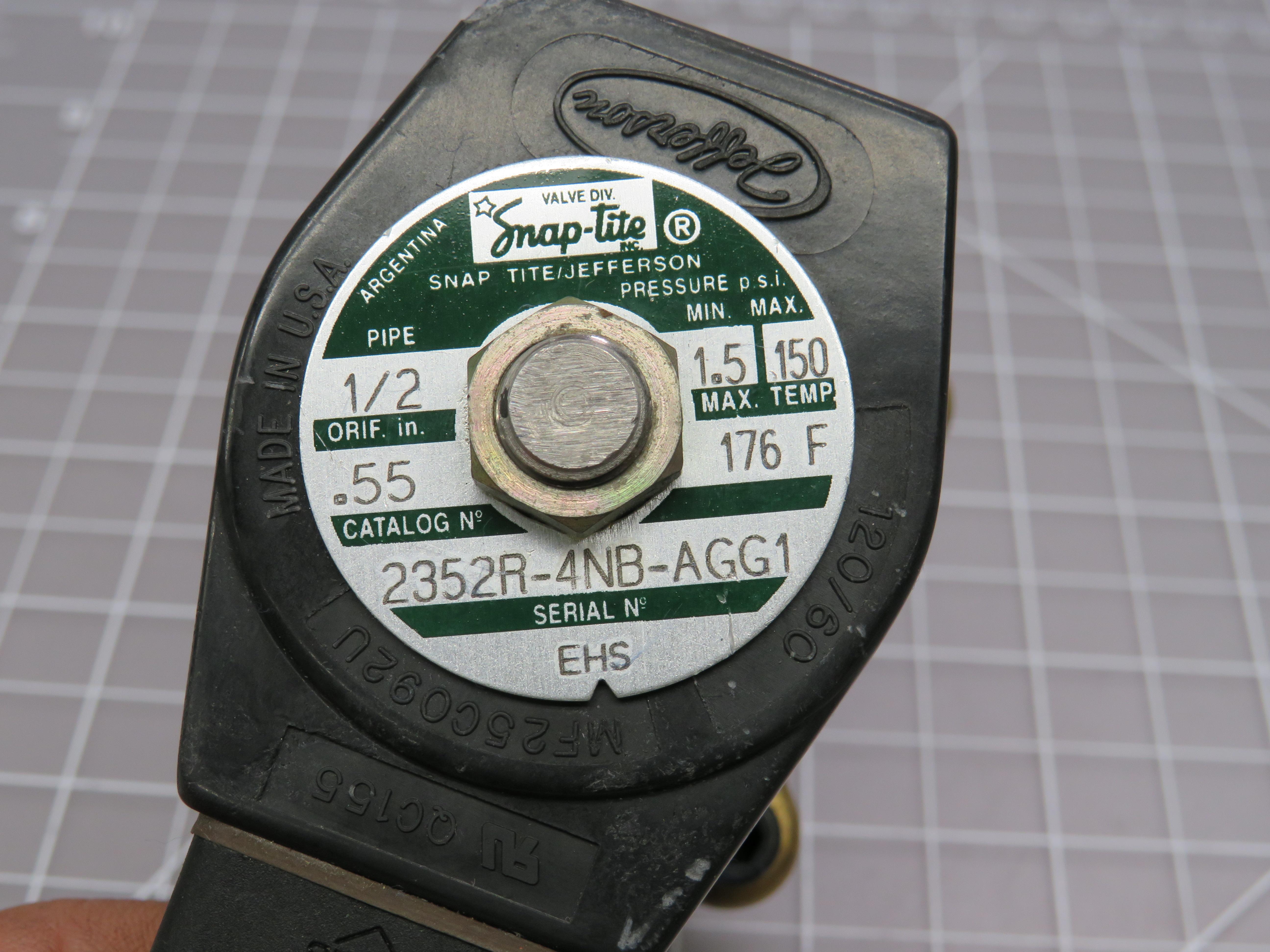Jefferson MF25C092U 2352R4NBAGG1 SnapTite Valve T160424 eBay